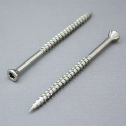 Flat Head (Torx) w. 6 Nibs/Ribs Chipboard Type-17 Hardwood Screw